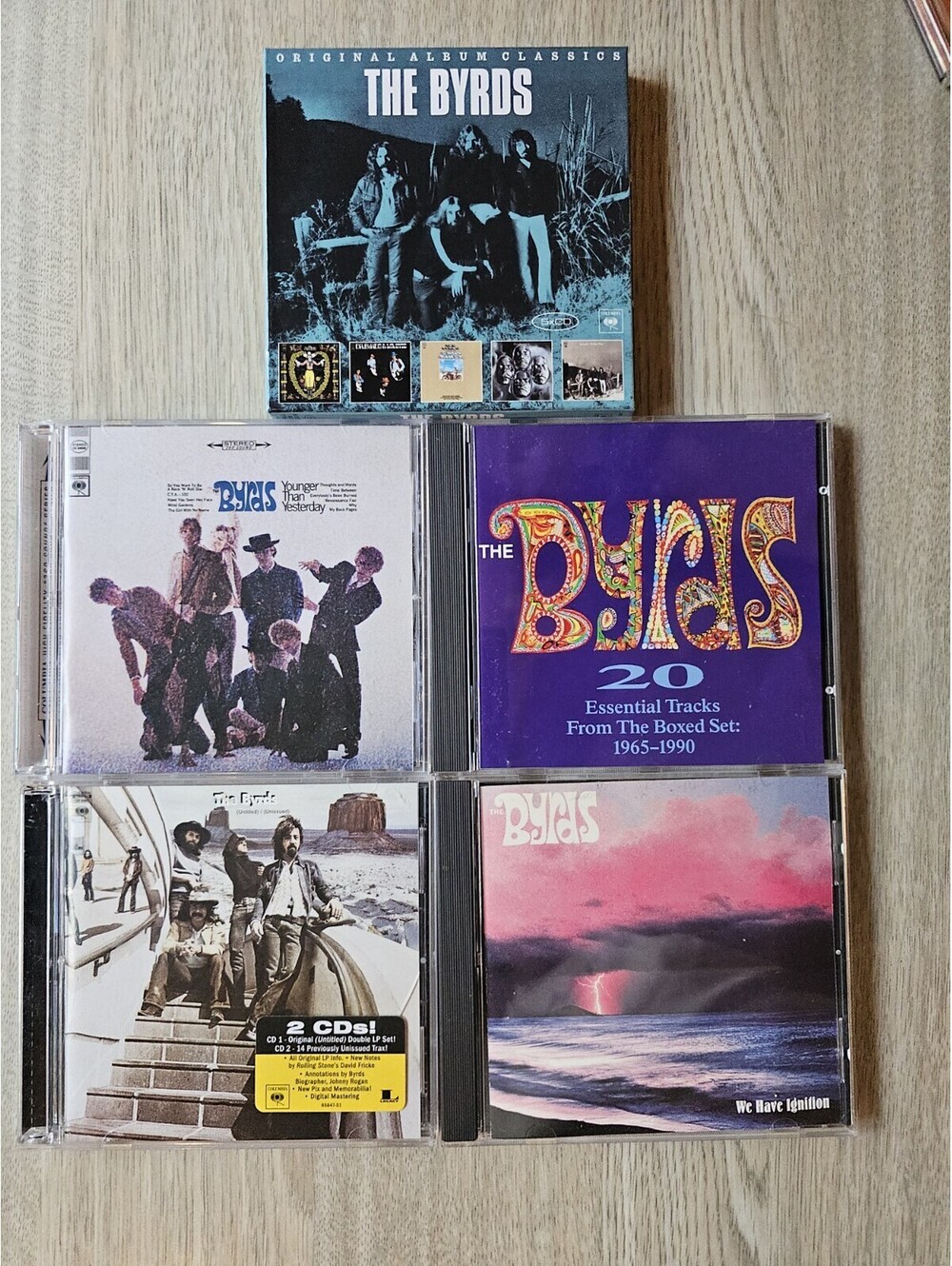 Byrds CD Lot of 5 with A Total of 10 Disks Classic Rock/Folk Rock